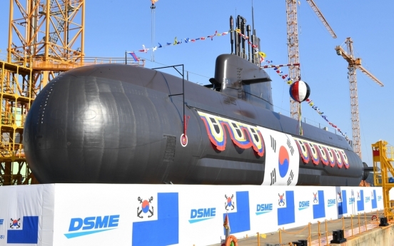 S. Korea launches new 3,000-ton-class SLBM submarine