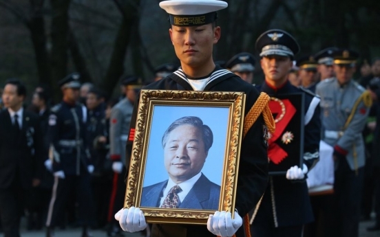 Memorial service for ex-President Kim Young-sam held in Seoul