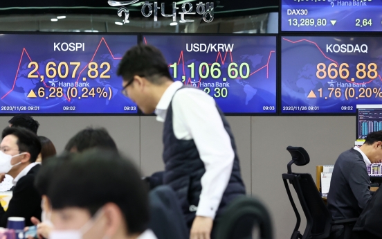 Seoul stocks open lower on Wall Street losses