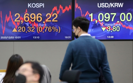 Seoul stocks finish record-high again on chip, auto gains; Korean won soars