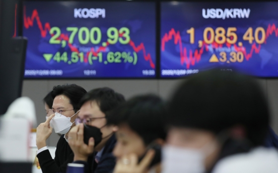 Seoul stocks dip over 1.5% on virus concerns