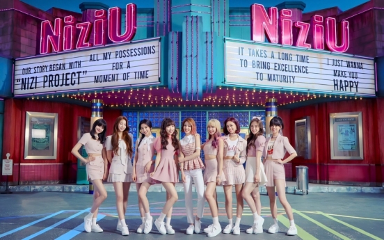 Rookie girl group NiziU tops Japan's weekly music chart with debut album