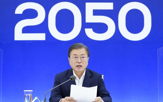 In climate summit, Moon says S. Korea to set higher 2030 greenhouse gas emission reduction goal