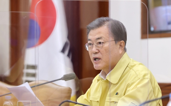 Moon says S. Korea's antivirus fight at crucial juncture, toughed social distancing may be necessary