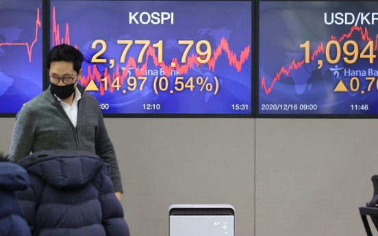 Seoul stocks hit fresh record high on US stimulus hopes