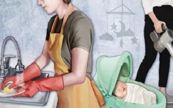 Seoul women spend nearly four times longer than men on housework: report