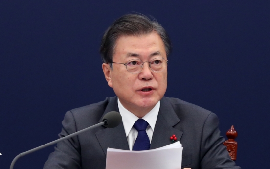 Moon vows close cooperation with Biden for Korea peace process