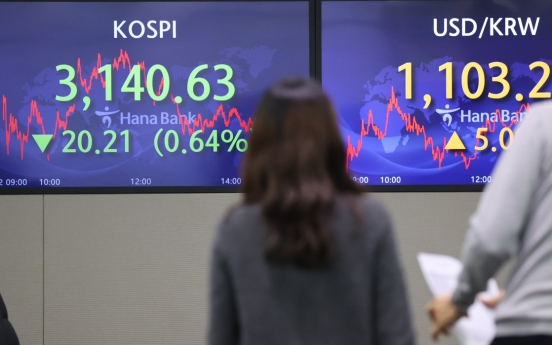 Seoul stocks snap 3-day winning streak on valuation pressure