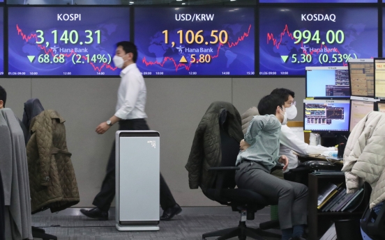 Seoul stocks slump over 2% on profit-taking