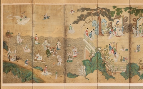 Joseon era folding screen bought at US auction on display at palace museum