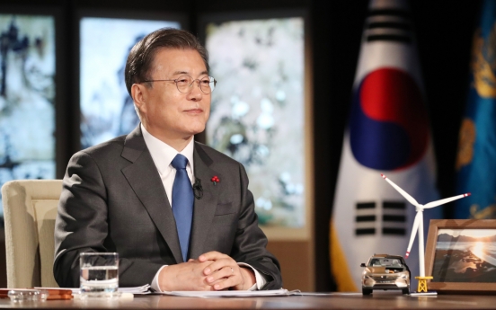 Moon briefs global leaders on S. Korea's inclusive policy amid pandemic