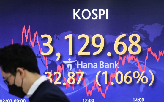 Seoul stocks up for 3rd day on continued foreign buying