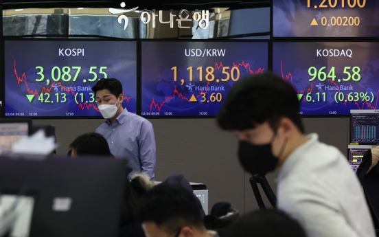 Seoul stocks snap 3-day winning streak on profit-taking