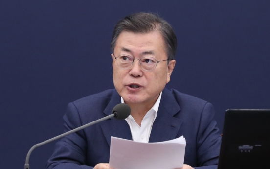 Moon says govt. to seek 'bold, sufficient' fiscal steps against coronavirus crisis