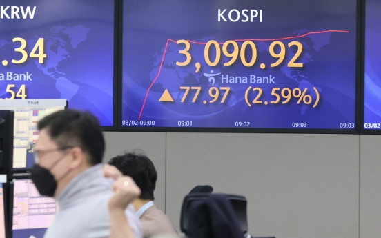 Seoul stocks open steeply higher on eased bond yield concerns