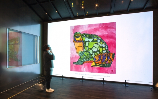 Art display at SKT headquarters