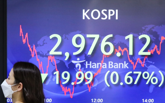 Seoul stocks down for 4th day on inflation concerns