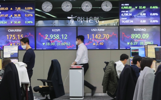 Seoul stocks fall for 5th straight session on slump in techs and autos