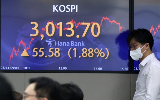 Seoul stocks make steep rebound on massive foreign buying