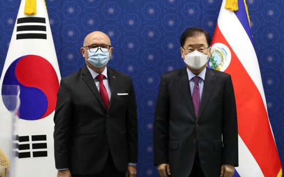 FM Chung holds talks with Costa Rican, Guatemalan counterparts on bilateral cooperation