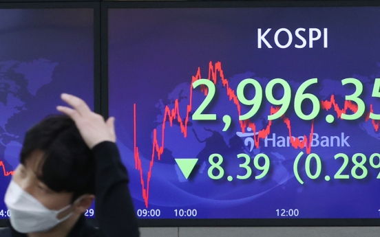 Seoul stocks down for 4th day on virus resurgence concerns