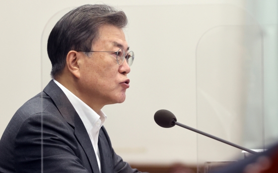 Moon calls for speedy relief money handouts, vaccination