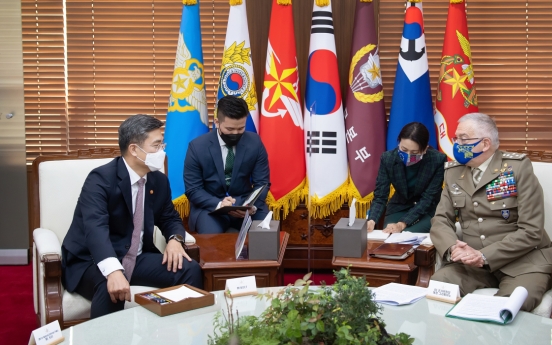 S. Korean, EU defense chiefs affirm cooperation on NK