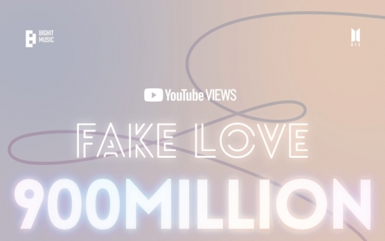 'Fake Love' becomes 4th BTS video to top 900m views