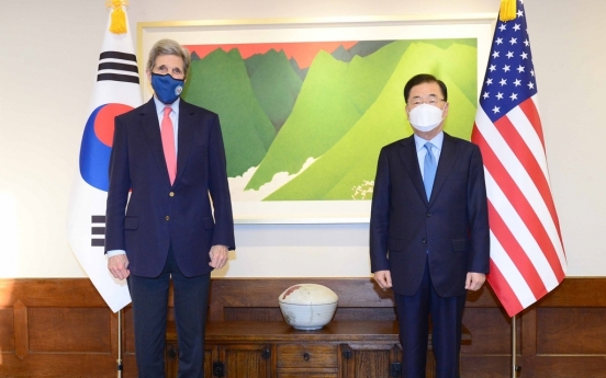 FM Chung, US envoy hold dinner talks on climate change cooperation