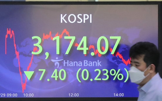 Seoul stocks down for 3rd day on profit-taking