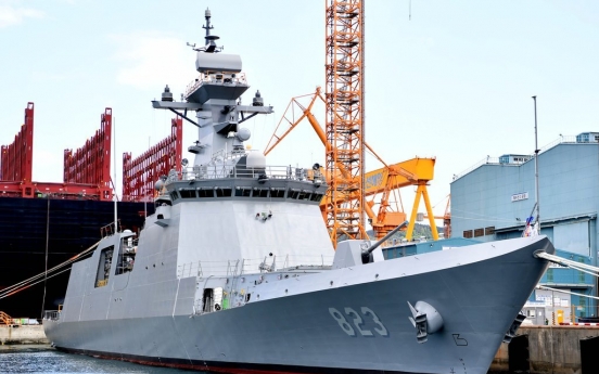 S. Korea launches new frigate with improved anti-submarine capabilities