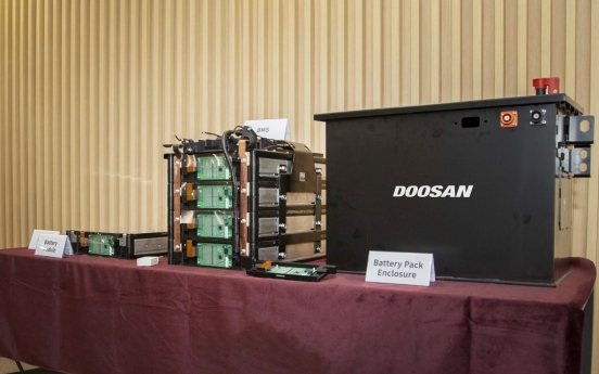 Doosan Infracore releases prototype of battery packs for construction equipment