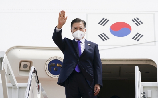 Moon leaves US after visit for summit with Biden