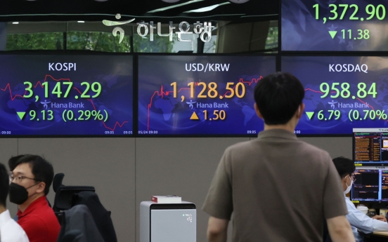 Seoul stocks open tad lower on inflation worries