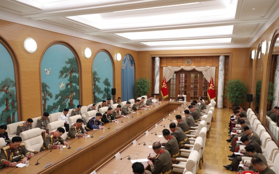 NK leader presides over Central Military Commission meeting, calls for 'high alert posture'