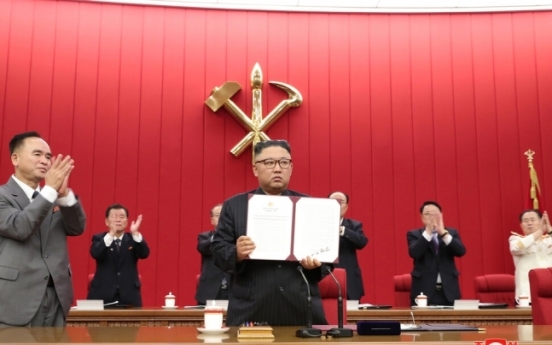 NK leader vows to overcome difficulties as he concludes key party meeting: state media