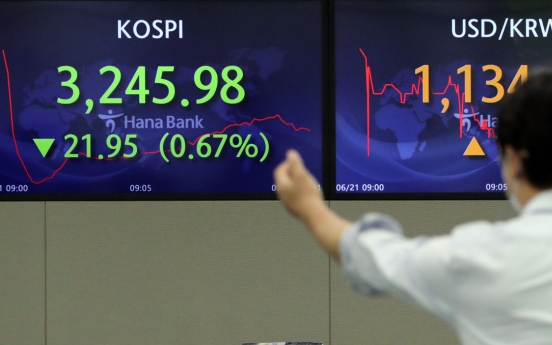 Seoul stocks open lower on Fed's hawkish pivot