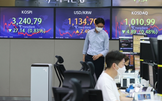 Seoul stocks retreat on Fed's early tapering concerns