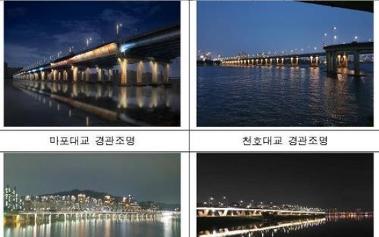 Six more Han River bridges to glow at night from July