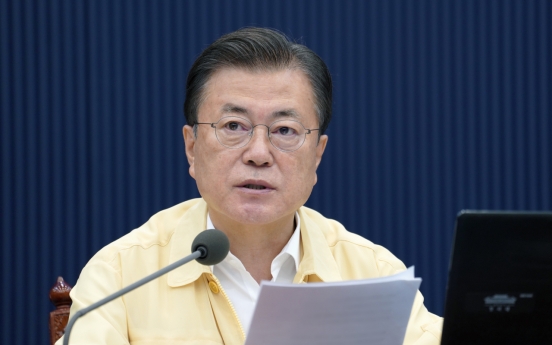 Moon vows to focus on response to virus, industrial revolution, climate change