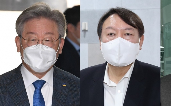 Gyeonggi Gov. Lee in virtual tie with ex-Prosecutor General Yoon in presidential hopefuls' poll