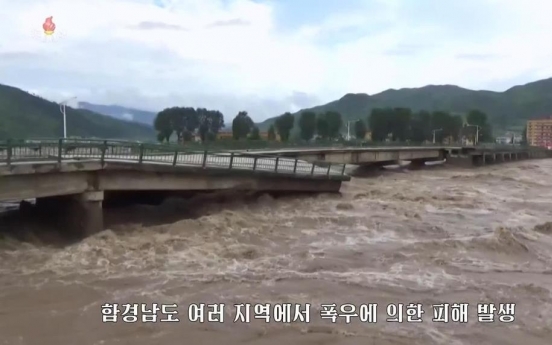 Heavy rain pummels northern region of North Korea: state media