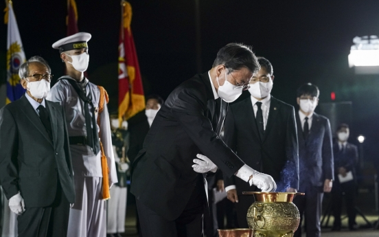 Moon says return of Korean independence fighter's remains very meaningful