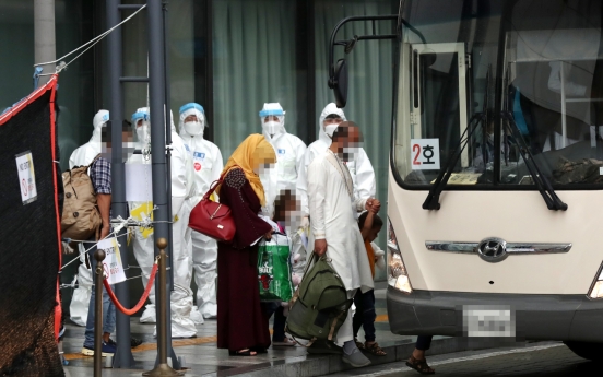 Afghan evacuees in S. Korea arrive at temporary shelter in Jincheon