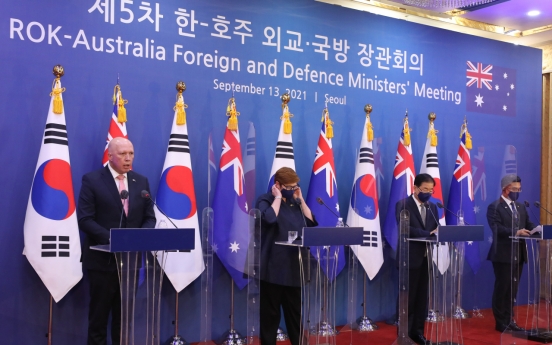 S. Korea, Australia reaffirm commitment to Indo-Pacific stability