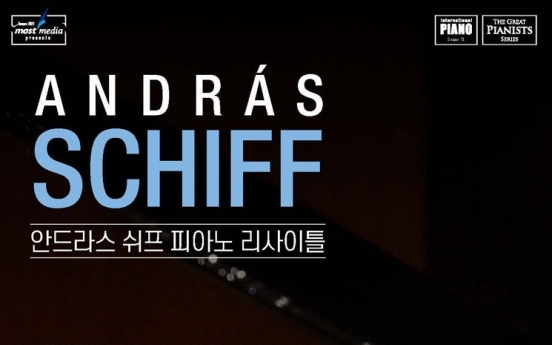 Schiff to hold solo, four hands piano recitals in Korea