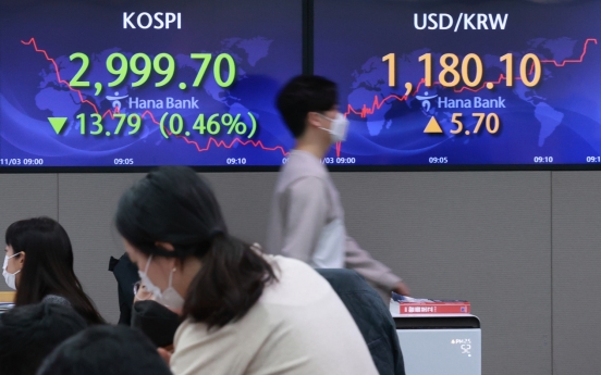 Seoul stocks open lower ahead of US Fed meeting results