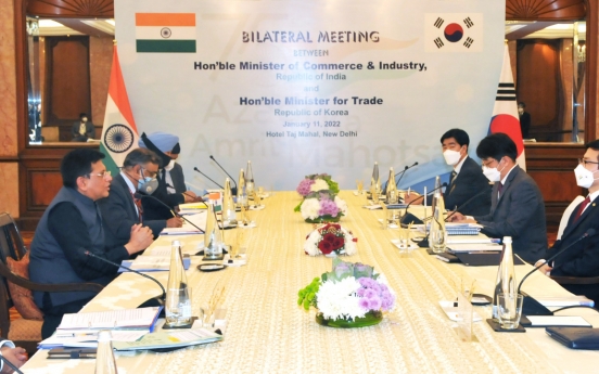 S. Korea, India to resume talks on upgrading trade pact next month