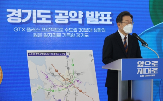 Lee pledges 'transportation revolution' for Gyeonggi residents