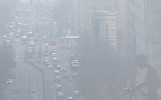 Ultrafine dust blankets most parts of S. Korea